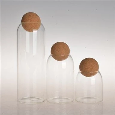 Glass Jar Cork Ball Lid Glass Jar Cork Ball Lid