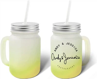 14 OZ Glass Bwè Mason Bokal