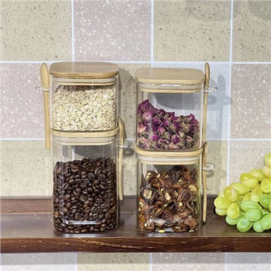 Borosilicate Glass Bokal Banbou Kouvèti
