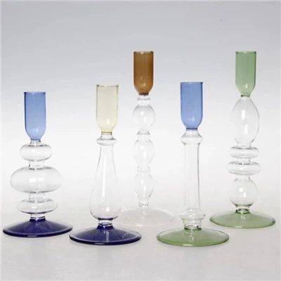 Crystal Glass gwo lanp sèt branch