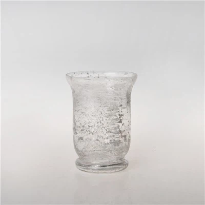 Crackle Glass Chandèl Holder