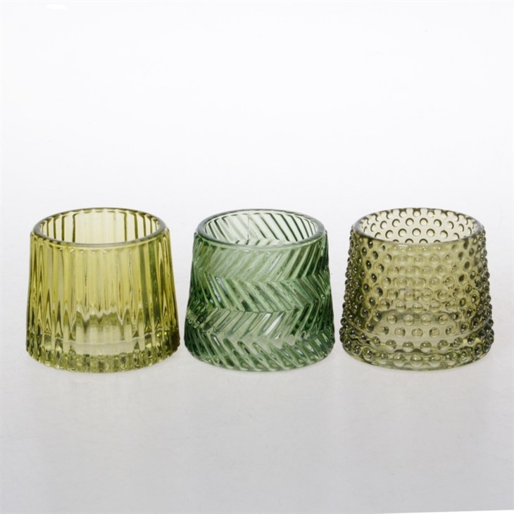 Jòn Mwayen Chandèl Glass Holders