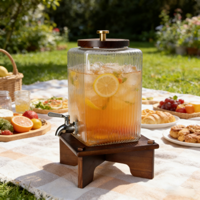 Kare vètikal -Groove Glass Dispenser